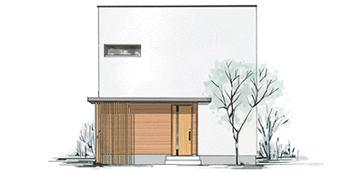 家族が自然と集まるスキップフロアのある家