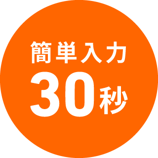 簡単入力30秒